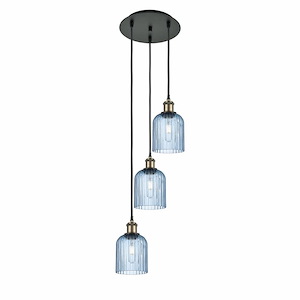 Bridal Veil - 3 Light Cord Hung Pendant-27.75 Inch Tall and 11.5 Inch Wide - 1364575
