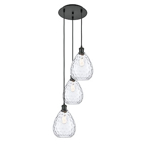 Waverly - 3 Light Cord Hung Multi Pendant-36.75 Inch Tall and 14.5 Inch Wide - 1421439