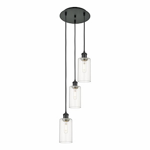 Crown Point - 3 Light Cord Hung Pendant-11.25 Inch Tall and 12.63 Inch Wide - 1364624