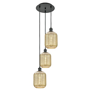 Preston - 3 Light Cord Hung Pendant-36 Inch Tall and 13.25 Inch Wide - 1387615