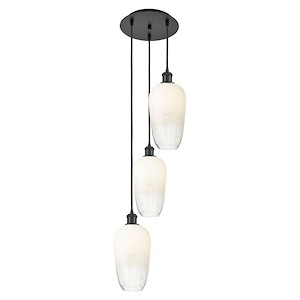 Brookhaven Flute - 3 Light Cord Hung Pendant-46 Inch Tall and 13.5 Inch Wide - 1387622