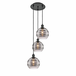 Rochester - 3 Light Cord Hung Multi Pendant In Industrial Style-30.38 Inches Tall and 14.5 Inches Wide - 1329930