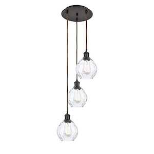 Waverly - 3 Light Cord Hung Multi Pendant-26.25 Inch Tall and 12.5 Inch Wide - 1423625