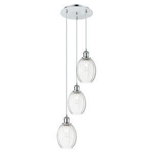 Preston - 3 Light Cord Hung Pendant-33 Inch Tall and 12.75 Inch Wide - 1387618