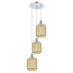 Preston - 3 Light Cord Hung Pendant-36 Inch Tall and 13.25 Inch Wide - 1387615