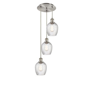 Salina - 3 Light Cord Hung Multi Pendant-28.88 Inch Tall and 12.25 Inch Wide - 1421472