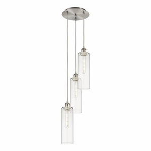 Crown Point - 3 Light Cord Hung Pendant-45.75 Inch Tall and 10.38 Inch Wide - 1364557