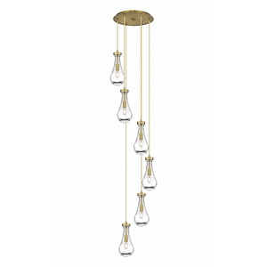 Owego - 6 Light 5" Multi Pendant-85.5 Inch Tall and 15.63 Inch Wide - 1421451
