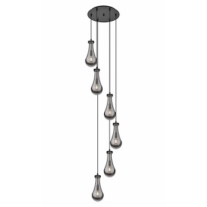Owego - 6 Light 5" Multi Pendant-85.5 Inch Tall and 15.63 Inch Wide - 1421637