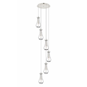 Owego - 6 Light 5" Multi Pendant-85.5 Inch Tall and 15.63 Inch Wide - 1421638