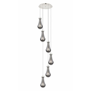 Owego - 6 Light 5" Multi Pendant-85.5 Inch Tall and 15.63 Inch Wide - 1421501