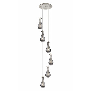 Owego - 6 Light 5" Multi Pendant-85.5 Inch Tall and 15.63 Inch Wide - 1421417