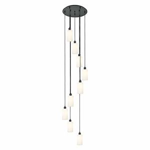 Crown Point - 9 Light Cord Hung Pendant-11.25 Inch Tall and 19.25 Inch Wide - 1364626