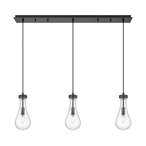 Owego - 3 Light Linear Pendant-14.25 Inch Tall and 36.63 Inch Wide - 1421502