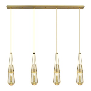 Milan - 4 Light Linear Pendant-20.25 Inch Tall and 48.13 Inch Wide - 1421525