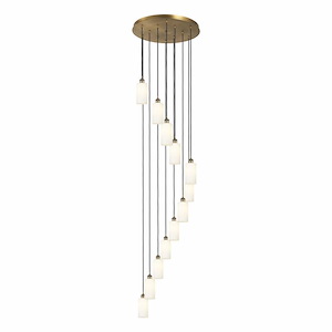 Crown Point - 12 Light Cord Hung Pendant-11.25 Inch Tall and 24.38 Inch Wide - 1364619