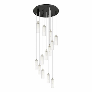 Crown Point - 13 Light Cord Hung Pendant-44 Inch Tall and 32 Inch Wide - 1364525