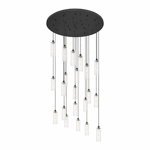 Crown Point - 21 Light Cord Hung Pendant-66 Inch Tall and 48 Inch Wide - 1364520