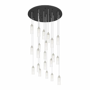 Crown Point - 21 Light Cord Hung Pendant-66 Inch Tall and 48 Inch Wide - 1364520