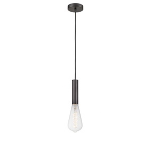 Edison - 5W 1 LED Mini Pendant In Industrial Style-11.88 Inches Tall and 3.75 Inches Wide - 1288967
