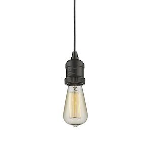 Franklin Restoration - 1 Light Bare Bulb Cord Set In Restoration-VintageStyle-3.5 Inches Tall and 2 Inches Wide - 1266165