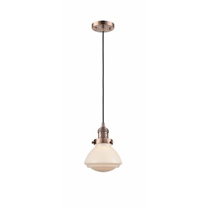Olean - 1 Light Cord Hung Mini Pendant In Industrial Style-7.75 Inches Tall and 6.75 Inches Wide - 1288932