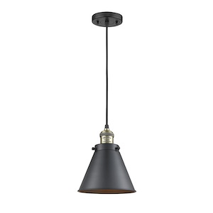 Appalachian - 1 Light Cord Hung Mini Pendant In Traditional Style-10 Inches Tall and 8 Inches Wide - 1288947