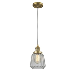 Chatham - 1 Light Cord hung Mini Pendant-11.13 Inch Tall and 7 Inch Wide - 1421699