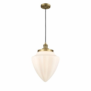 Bullet - 1 Light Cord Hung Mini Pendant-16.25 Inch Tall and 11.88 Inch Wide - 1421561