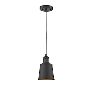 Franklin Restoration - 1 Light Addison Mini Pendant In TraditionalStyle-8 Inches Tall and 5 Inches Wide - 1266169