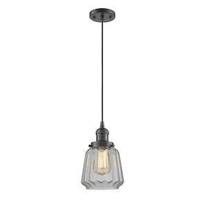 Chatham - 1 Light Cord hung Mini Pendant-11.13 Inch Tall and 7 Inch Wide - 1421606