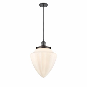 Bullet - 1 Light Cord Hung Mini Pendant-16.25 Inch Tall and 11.88 Inch Wide - 1421626