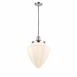 Bullet - 1 Light Cord Hung Mini Pendant-16.25 Inch Tall and 11.88 Inch Wide - 1421666
