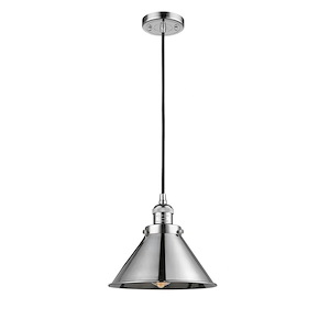 Briarcliff - 1 Light Cord Hung Mini Pendant In Traditional Style-8 Inches Tall and 10 Inches Wide - 1421780