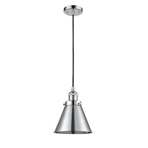 Appalachian - 1 Light Cord Hung Mini Pendant In Traditional Style-10 Inches Tall and 8 Inches Wide - 1288947