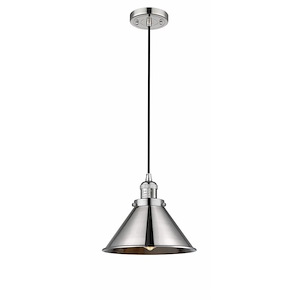 Briarcliff - 1 Light Cord Hung Mini Pendant In Traditional Style-8 Inches Tall and 10 Inches Wide - 1421650