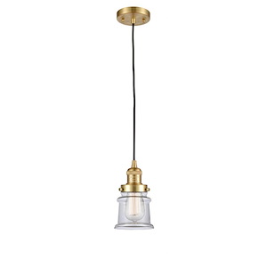 Canton - 1 Light Cord Hung Mini Pendant In Industrial Style-10 Inches Tall and 5.25 Inches Wide - 1288919
