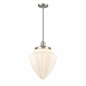 Bullet - 1 Light Cord Hung Mini Pendant-16.25 Inch Tall and 11.88 Inch Wide - 1421709