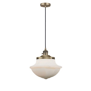 Oxford - 1 Light Cord Hung Mini Pendant-11.25 Inch Tall and 11.75 Inch Wide - 1421610
