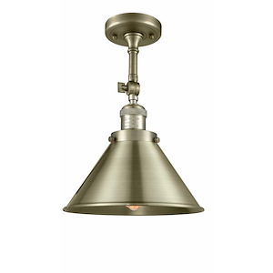 Briarcliff - 1 Light Semi-Flush Mount In Traditional Style-13 Inches Tall and 10 Inches Wide - 1421586