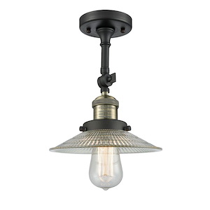 Halophane - 1 Light Adjustable Semi-Flush Mount-10.75 Inch Tall and 9 Inch Wide - 1421646