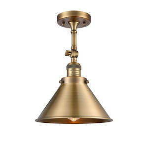 Briarcliff - 100W 1 LED Adjustable Semi-Flush Mount-14.25 Inch Tall and 10 Inch Wide - 1421772