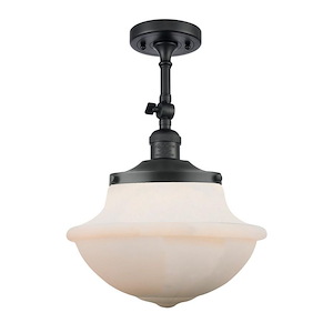 Oxford - 1 Light Adjustable Semi-Flush Mount In Traditional Style-15.5 Inches Tall and 11.75 Inches Wide - 1288970