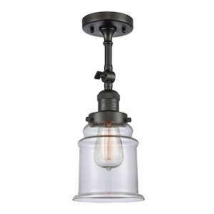 Canton - 1 Light Adjustable Semi-Flush Mount-15.88 Inch Tall and 6 Inch Wide - 1421658