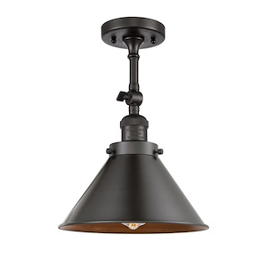 Briarcliff - 1 Light Semi-Flush Mount In Traditional Style-13 Inches Tall and 10 Inches Wide - 1421649
