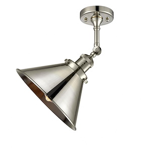 Briarcliff - 1 Light Semi-Flush Mount In Traditional Style-13 Inches Tall and 10 Inches Wide - 1421727