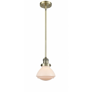Olean - 1 Light Stem Hung Mini Pendant In Industrial Style-7.75 Inches Tall and 6.75 Inches Wide - 1288971