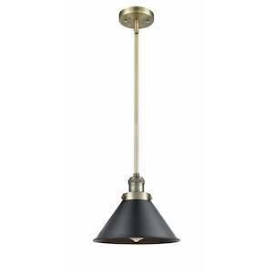 Briarcliff - 1 Light Stem Hung Mini Pendant-10 Inch Tall and 10 Inch Wide - 1421825