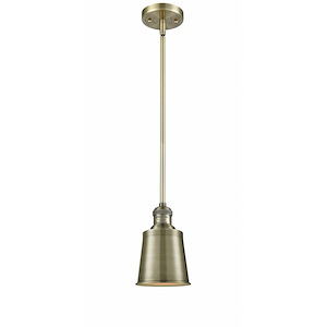 Addison - 1 Light Stem Hung Mini Pendant In Traditional Style-6 Inches Tall and 5 Inches Wide - 1288954