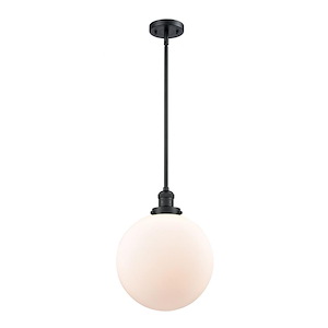 Beacon - 1 Light Stem Hung Mini Pendant In Industrial Style-15 Inches Tall and 12 Inches Wide - 1288948
